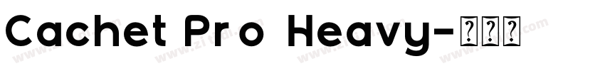 Cachet Pro Heavy字体转换